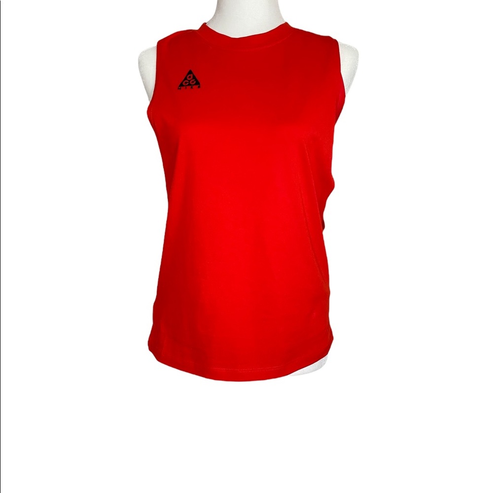 Nike ACG sleeveless top, bright orange/red, size S
